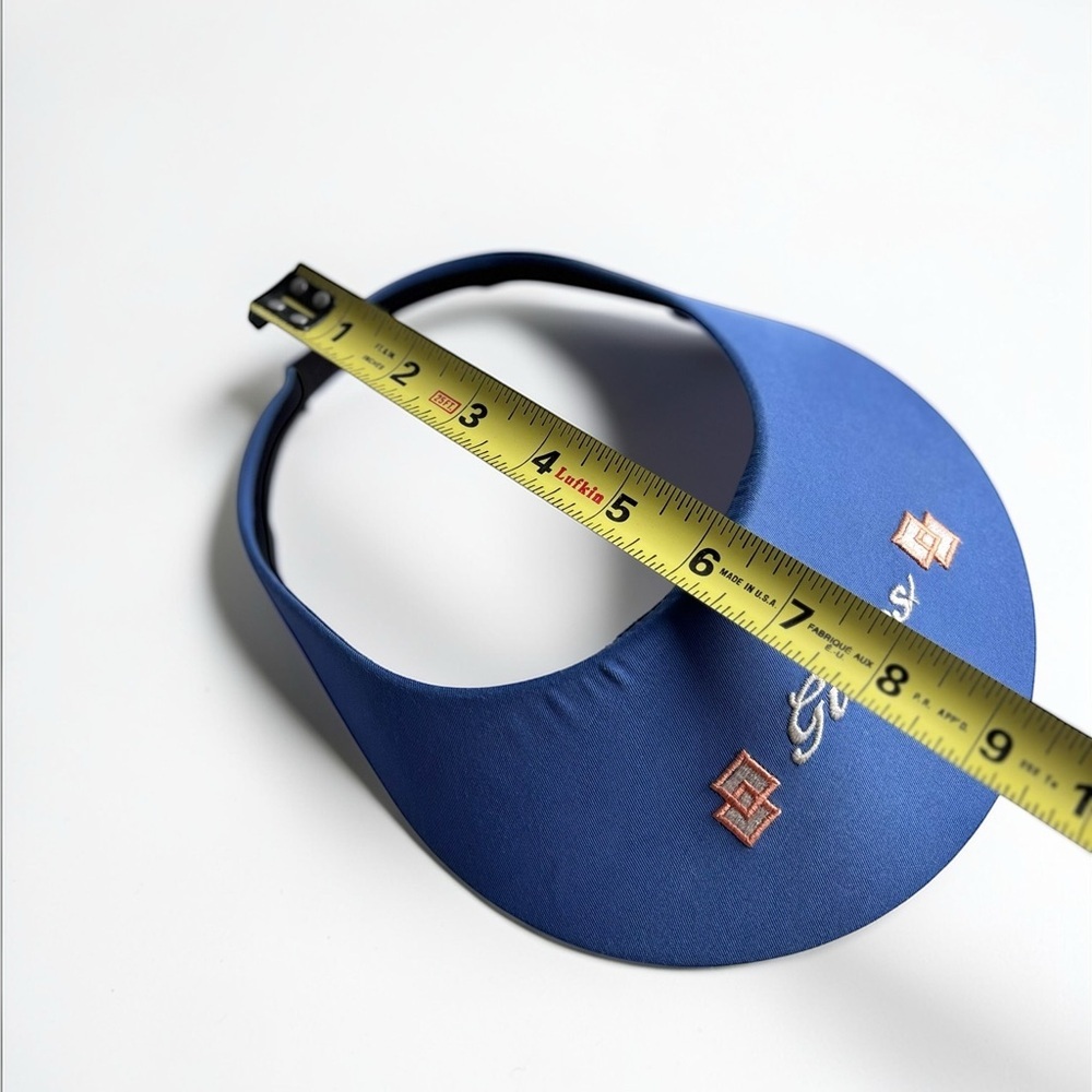 Guess Vintage Visor Gift for Golfers Blue Sun Visor Hat - Picture 5 of 5
